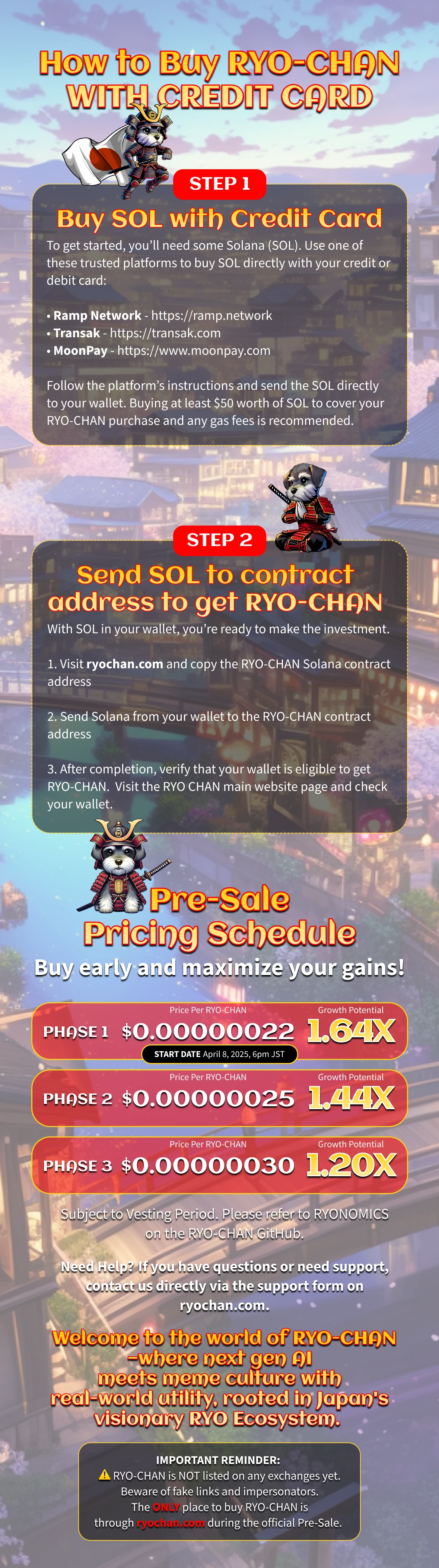 Buy RYO-CHAN with credit card